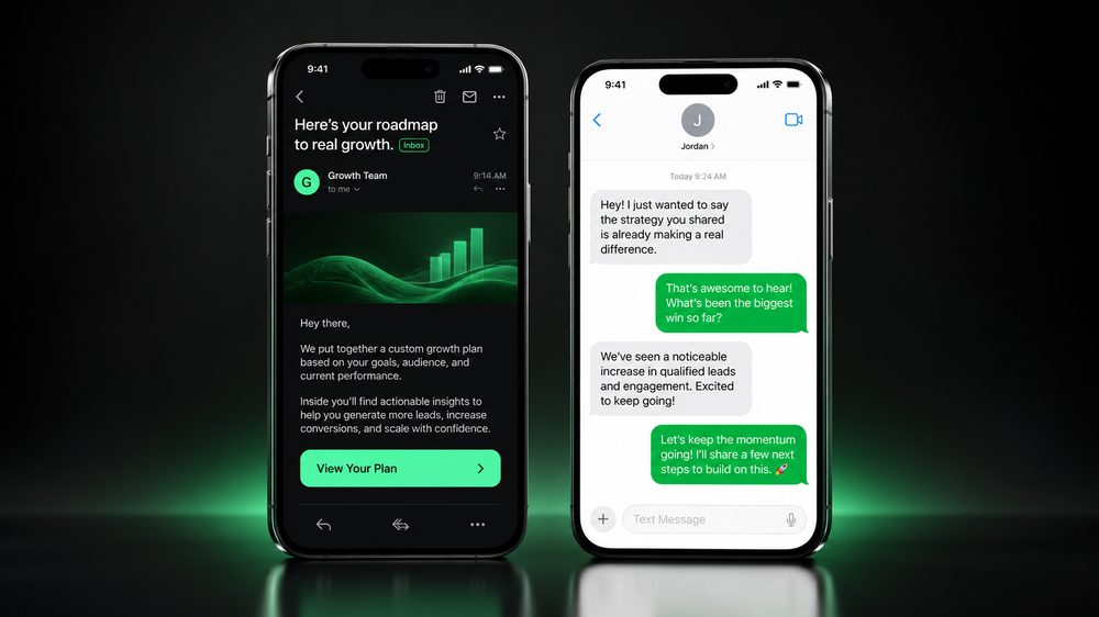 Email and SMS flows